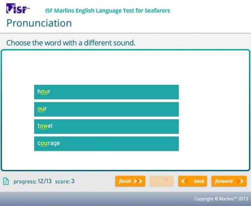 Tips pronunciation Marlins Test