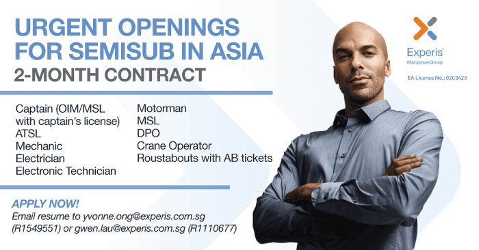 Captain ATSL mechanic Electrician Motorman Vacancy
