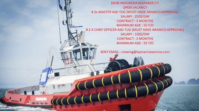 Tug Boat Jobs - Master & Chief Officer