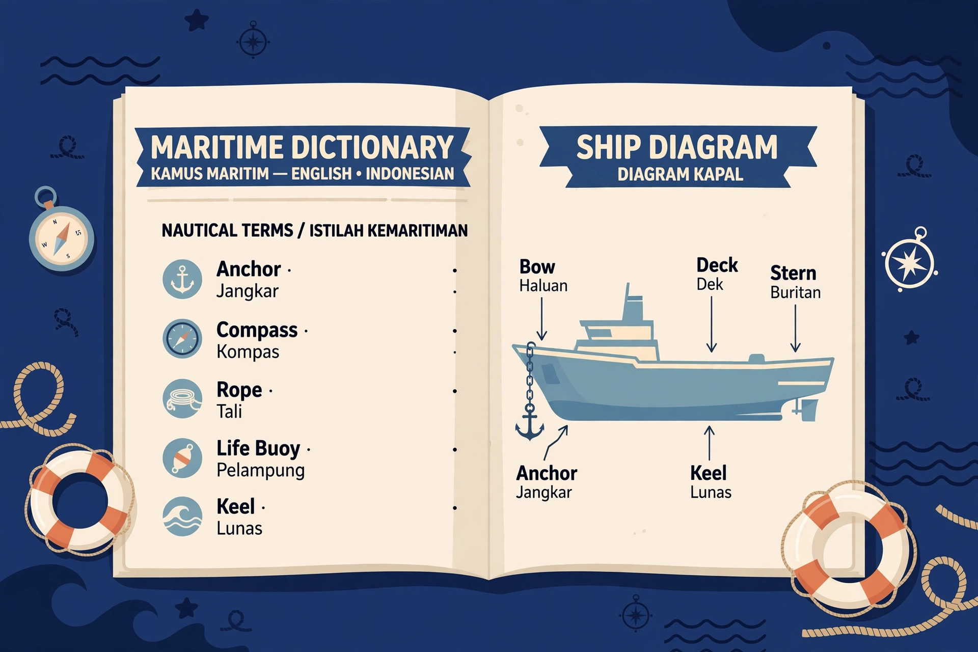 Kuis Kosakata Maritim: 12 Istilah Kapal yang Wajib Dikuasai Pelaut